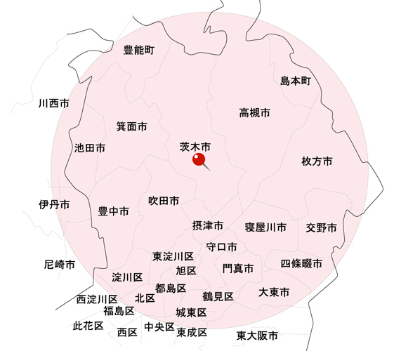 日翔会病院エリアマップ